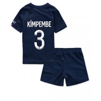 Fotbalové Dres Paris Saint-Germain Presnel Kimpembe #3 Dětské Domácí 2022-23 Krátký Rukáv (+ trenýrky)